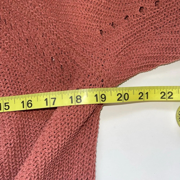 Maurices Matte Pink Chenille Knit Open Front Longline Cardigan Xsmall Women’s - Picture 8 of 12